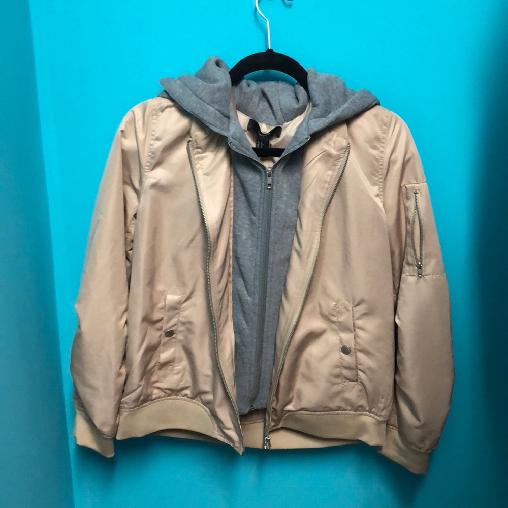 Casual taupe jacket